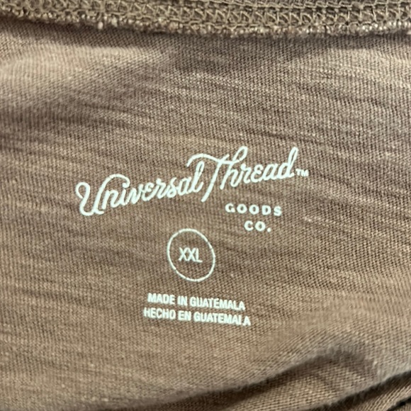 Universal Thread XL Tan Brown Long Sleeve Casual Loungewear Top - Picture 2 of 6